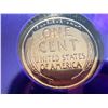 Image 7 : LINCOLN WHEAT PENNIES: 1955 PF68 RD AND 1939 PLATED IN 24-KARAT GOLD; LOT OF 2