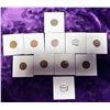 Image 14 : INDIAN HEAD CENTS - 1889, 1990, 1892 (X2), 1896, 1897, 1901, 1902, 1903 (X2), 1906; LOT OF 11