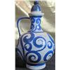 Image 3 : Blue and White Ceramic Pitchers and Cups with Swirl Pattern