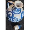 Image 6 : Blue and White Ceramic Pitchers and Cups with Swirl Pattern