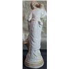 Image 3 : Porcelain Figurine of Woman Carrying Basket, 21 Inches Tall
