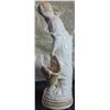 Image 4 : Porcelain Figurine of Woman Carrying Basket, 21 Inches Tall