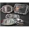 Image 1 : Serving Trays in Metal With Marked Provenances