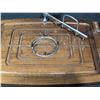 Image 3 : Carving Set With Wooden Board and Antler Handles
