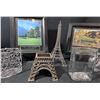 Image 3 : Decorative Frames, Glassware, and Eiffel Tower Figurines