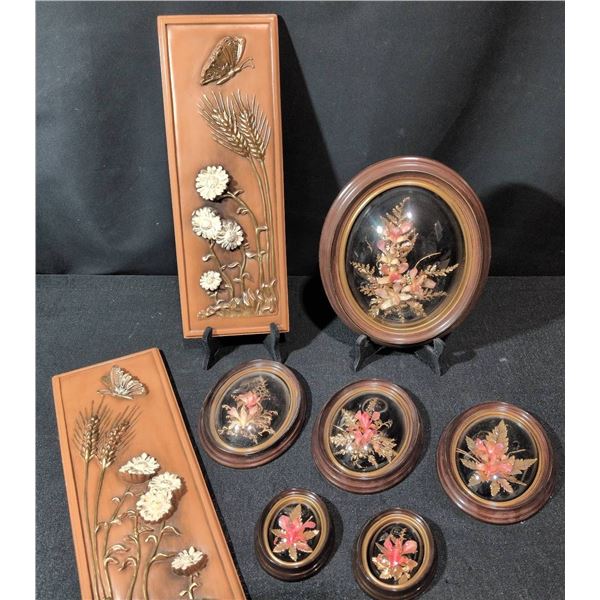 Hawaiian Preserved Flower Art and Decorative Relief Panels