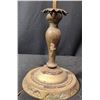 Image 5 : Adjustable Brass Floor Lamp With Ornate Shade and Tested Functionality