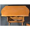 Image 4 : Wooden Magazine Rack with Top Shelf and Small Decorative Tray