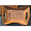 Image 8 : Wooden Magazine Rack with Top Shelf and Small Decorative Tray