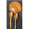 Image 4 : Mid-Century Modern Wooden Salad Bowl Set With Accessories