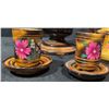 Image 3 : Hand-Painted Wooden Tea Set Featuring Samovar, Teapot, and Cups