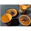Image 5 : Hand-Painted Wooden Tea Set Featuring Samovar, Teapot, and Cups