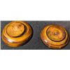 Image 6 : Hand-Painted Wooden Tea Set Featuring Samovar, Teapot, and Cups