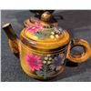 Image 7 : Hand-Painted Wooden Tea Set Featuring Samovar, Teapot, and Cups