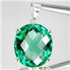 71.30ct Sterling Oval Pendant Green Amethyst (JEW-1651)