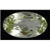 19.50ct Natural Oval Patroke Gem Lemon Green Kunzite Flawless Appraisal Estimate $3023 (GEM-17891)