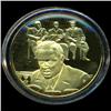 .75oz Franklin Mint PR70 DCAM 24k plated Sterling Silver Round History of the American Presidency F.