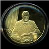 .75oz Franklin Mint PR70 DCAM 24k plated Sterling Silver Round History of the American Presidency F.