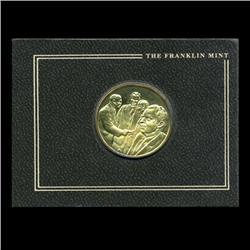 .75oz Franklin Mint PR70 DCAM 24k plated Sterling Silver Round History of the American Presidency R.