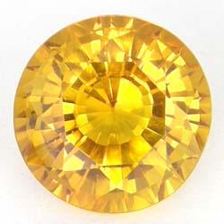 .5Ct Round Cut Top AAA Yellow Sapphire  (GMR-0736)