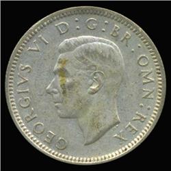 1946 British Silver Six Pence High Grade AU+ (COI-6795)