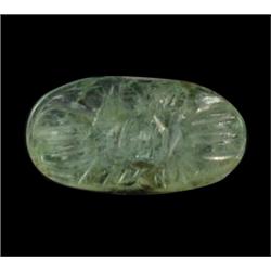 3.04ct. Stunning Green Beautiful Natural Carved Emerald  (GEM-22055)