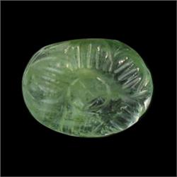 3.57ct. Stunning Green Beautiful Natural Carved Emerald  (GEM-22062)