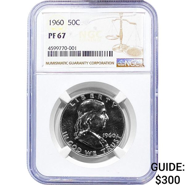 1960 Franklin Half Dollar NGC PF67