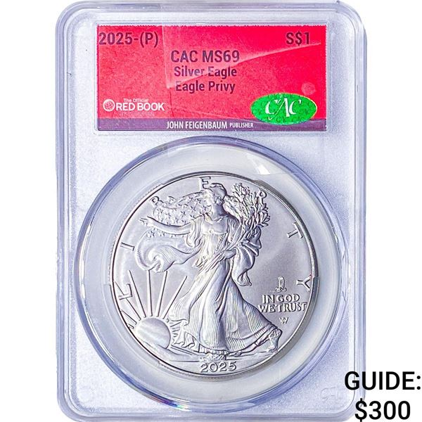 2025 Silver Eagle CAC MS69