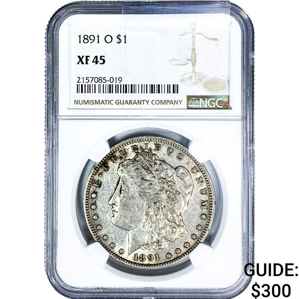 1891-O Morgan Silver Dollar NGC XF45