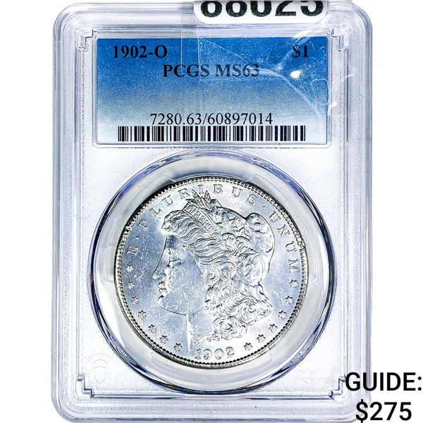 1902-O Morgan Silver Dollar PCGS MS63