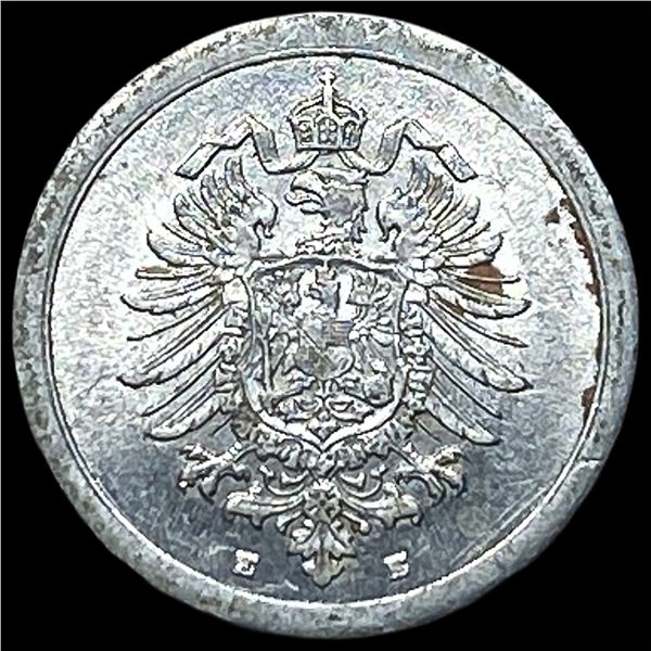 1917 German Empire Wilhem II Aluminum 1 Pfennig CHOICE AU