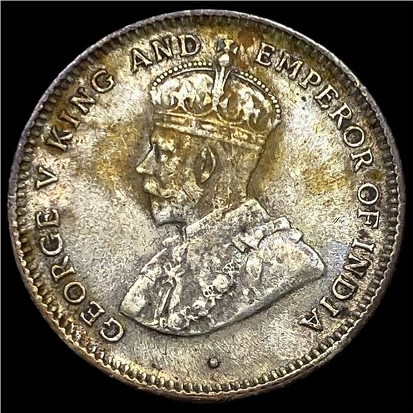 1922 Ceylon Silver 25 Cents
