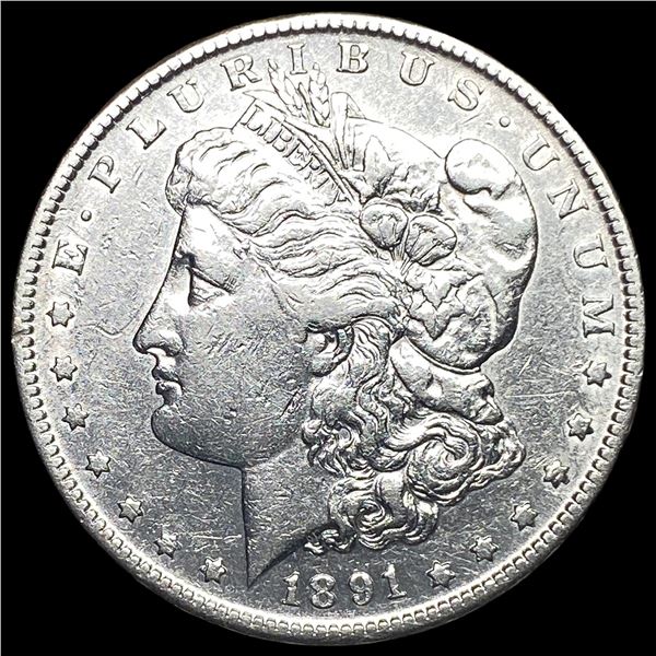 1891 Morgan Silver Dollar CLOSELY UNCIRCULATED