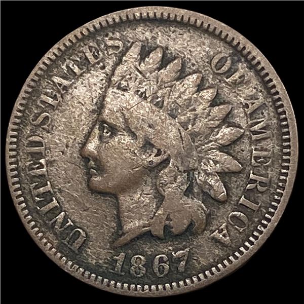 1867 Indian Head Cent LIGHTLY CIRCULATED