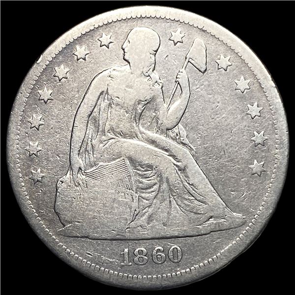 1860-O Silver Dollar LIGHTLY CIRCULATED