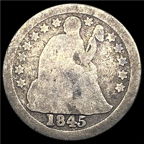 1845-O Silver Seated Liberty Dime NICELY CIRCULATED