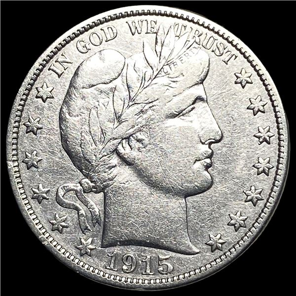 1915-D Silver Barber Half Dollar NEARLY UNCIRCULATED