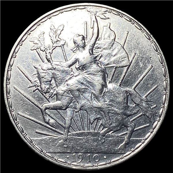1910 Mexico Silver Peso CLOSELY UNCIRCULATED