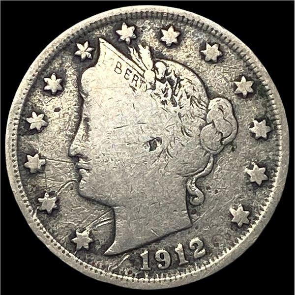 1912-S Liberty Head Nickel NICELY CIRCULATED
