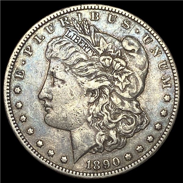 1890-CC Silver Morgan Dollar NEARLY UNCIRCULATED