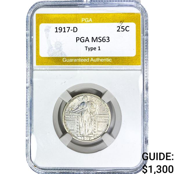 1917 Standing Liberty Quarter PGA MS63