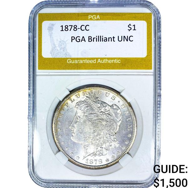 1878-CC Morgan Silver Dollar PGA Brilliant UNC
