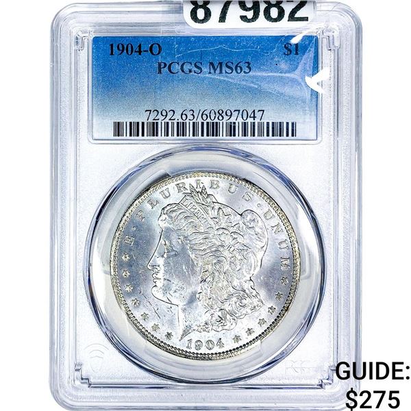 1904-O Morgan Silver Dollar PCGS MS63
