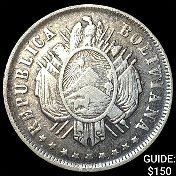 Bolivia Silver 20 Centavos