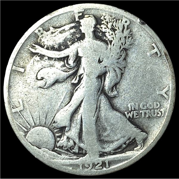 1921-S Silver Walking Liberty Half Dollar NICELY CIRCULATED