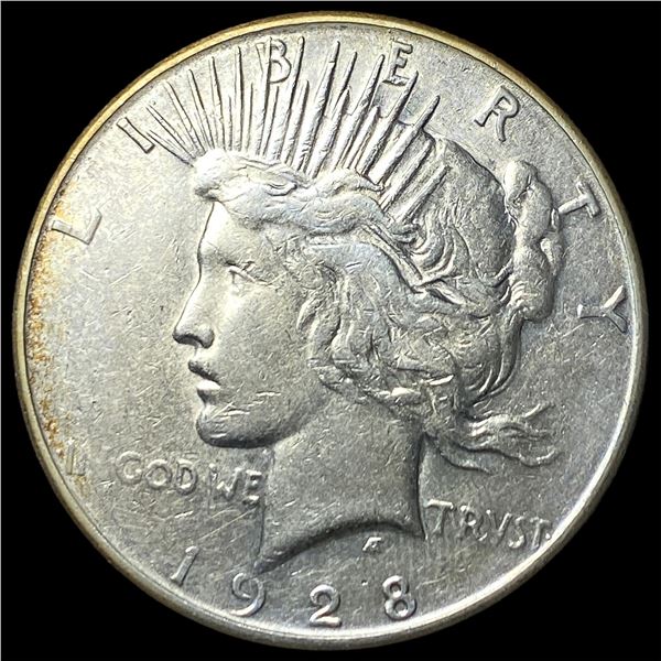 1928-S Silver Peace Dollar CHOICE AU