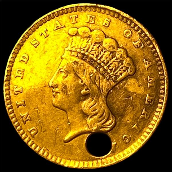 1856 Gold $1 Indian Head Type 3 LIGHTLY CIRCULATED