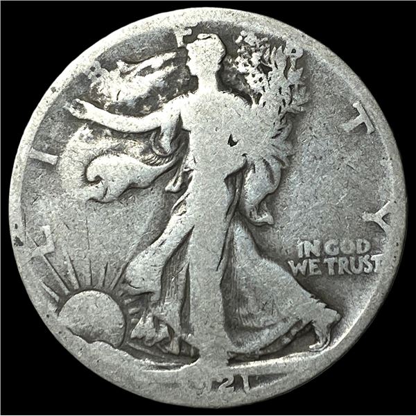 1921-S Silver Walking Liberty Half Dollar NICELY CIRCULATED