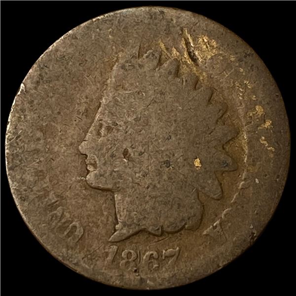 1867 Indian Head Cent NICELY CIRCULATED